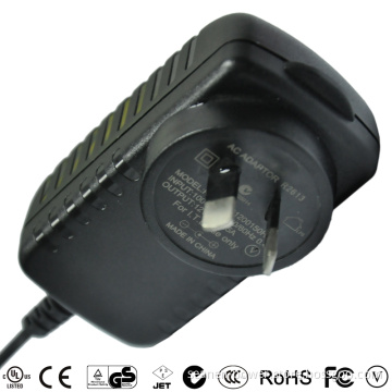 15W Horizontal Type of Switching Power Adapter with CE/UL/GS/PSE/EMC
